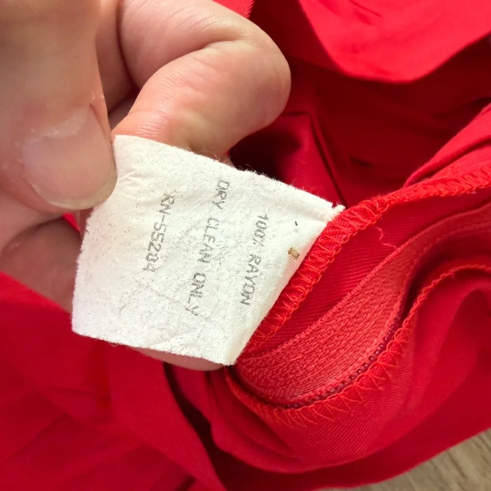 David Brooks Pleated Skirt Maxi Vintage 80s‎ | Red | Womens Size 12